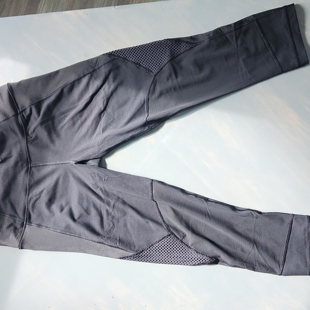Victoria's Secret Leggings. Black With Sheer Windows.
